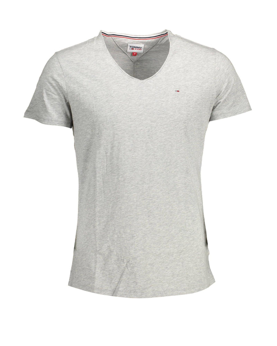 Tommy Hilfiger Men's Gray Polyester  T-Shirt - 2XL