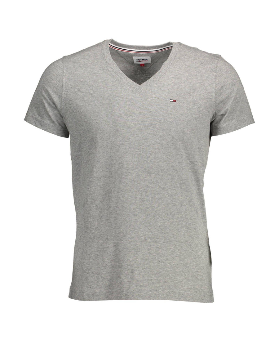 Tommy Hilfiger Men's Gray Cotton  T-Shirt - S