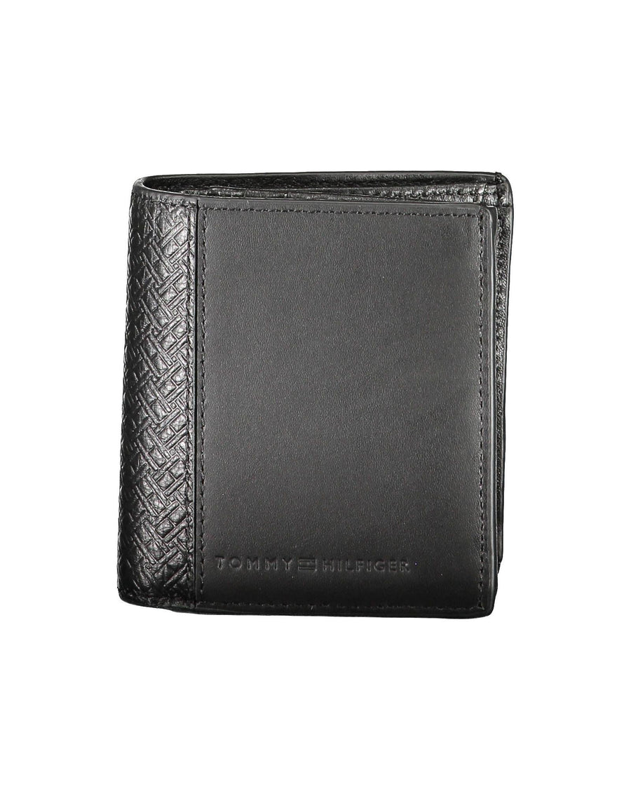 Tommy Hilfiger Men's Black Leather Wallet - One Size