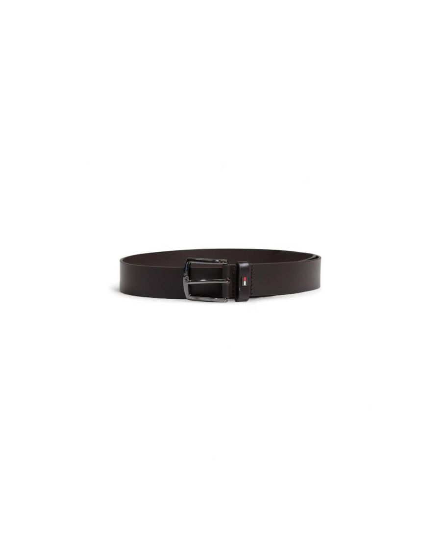 Tommy Hilfiger Men's Brown Leather Belt - 100 cm