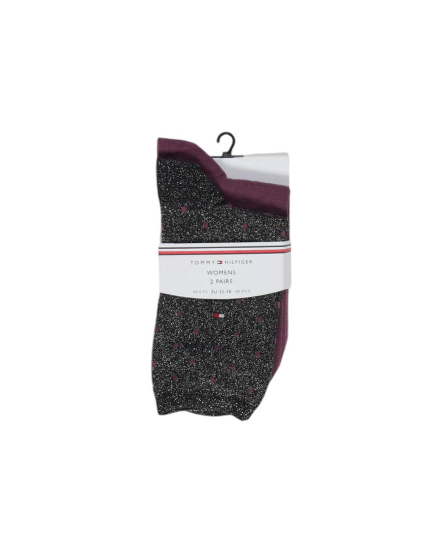 Tommy Hilfiger Men's Black Cotton Sock - 39-42 US