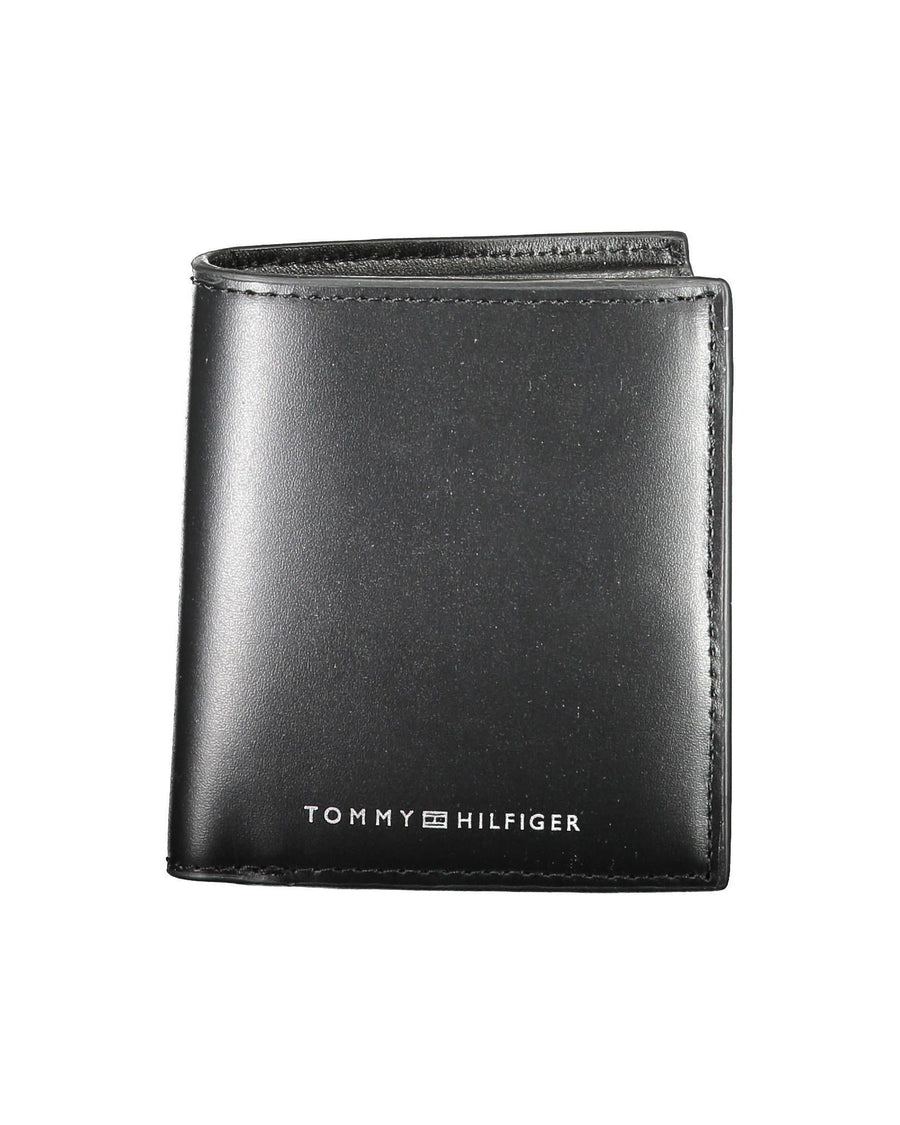 Tommy Hilfiger Men's Black Leather Wallet - One Size