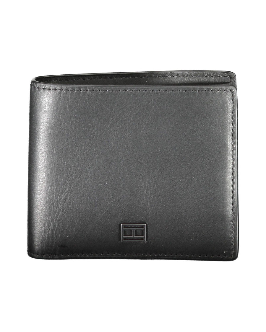 Tommy Hilfiger Men's Black Leather Wallet - One Size