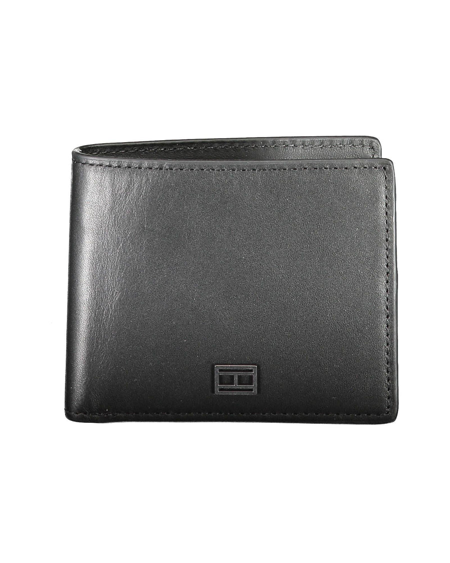 Tommy Hilfiger Men's Black Leather Wallet - One Size