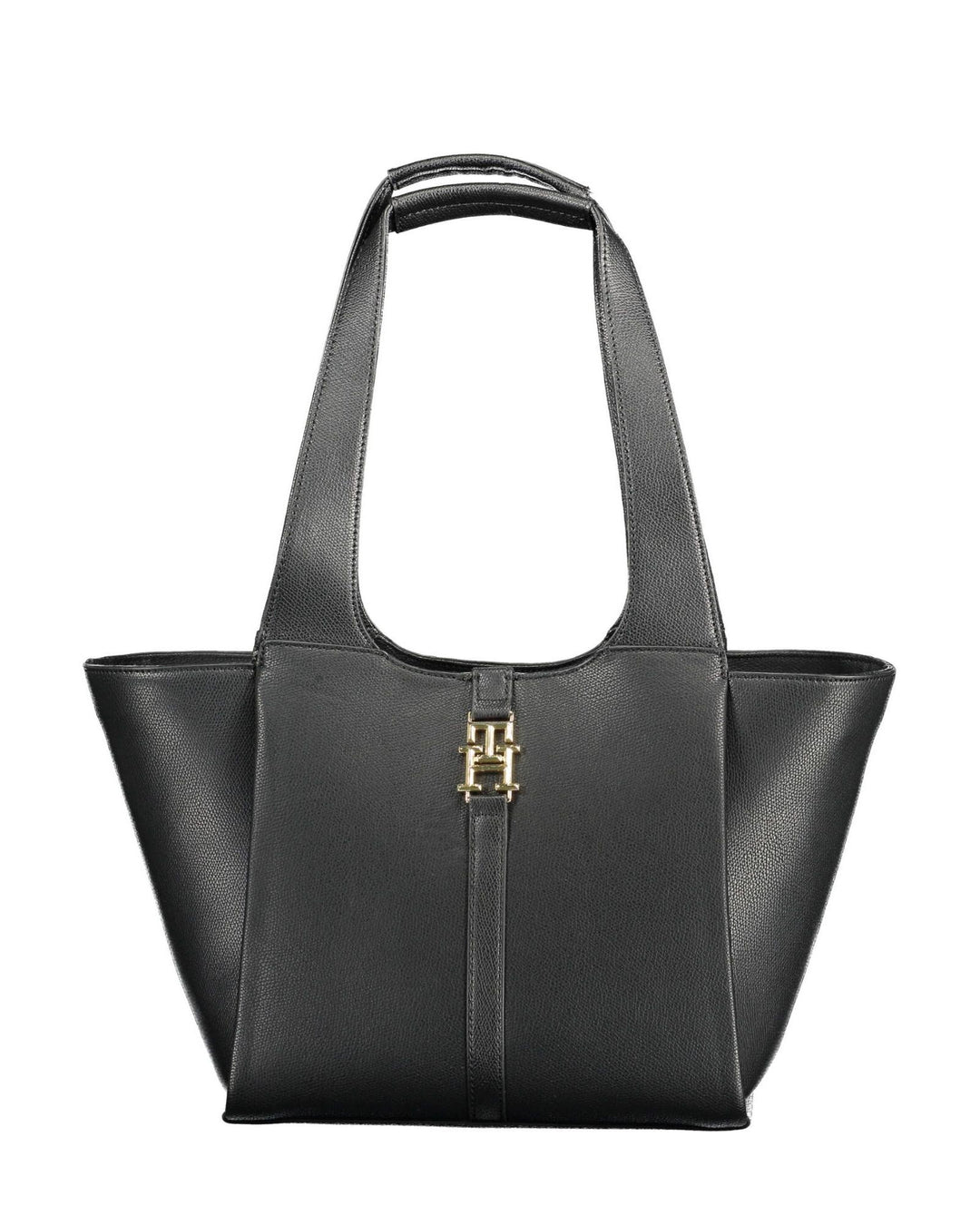 Tommy Hilfiger Women's Chic Black Snap Closure Shoulder Bag - One Size