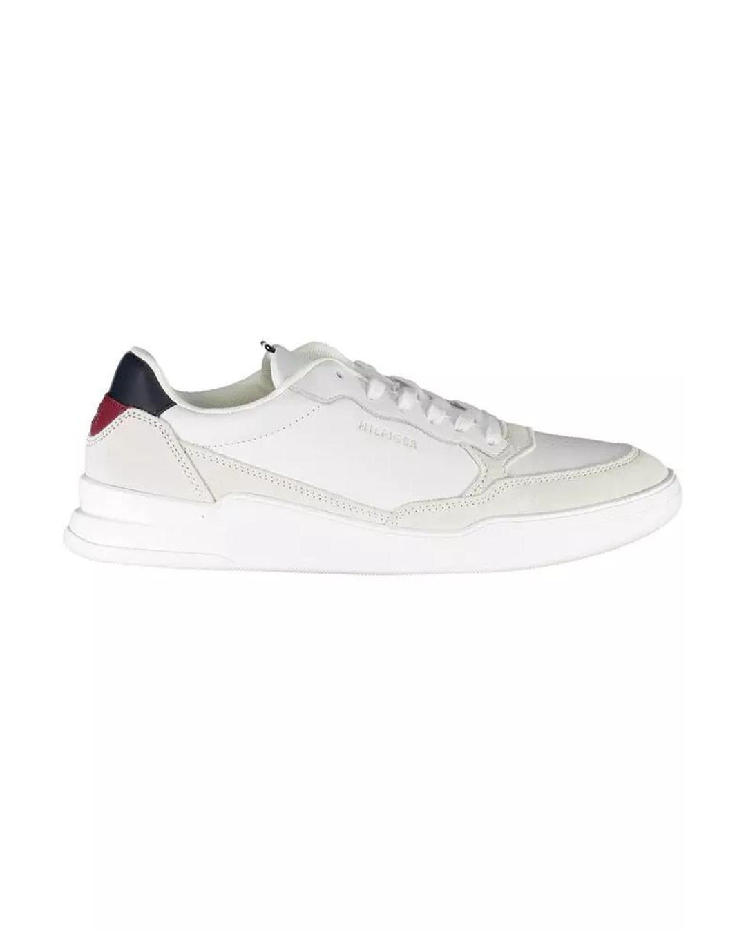 Tommy Hilfiger Men's White Polyester Sneaker - 43 EU