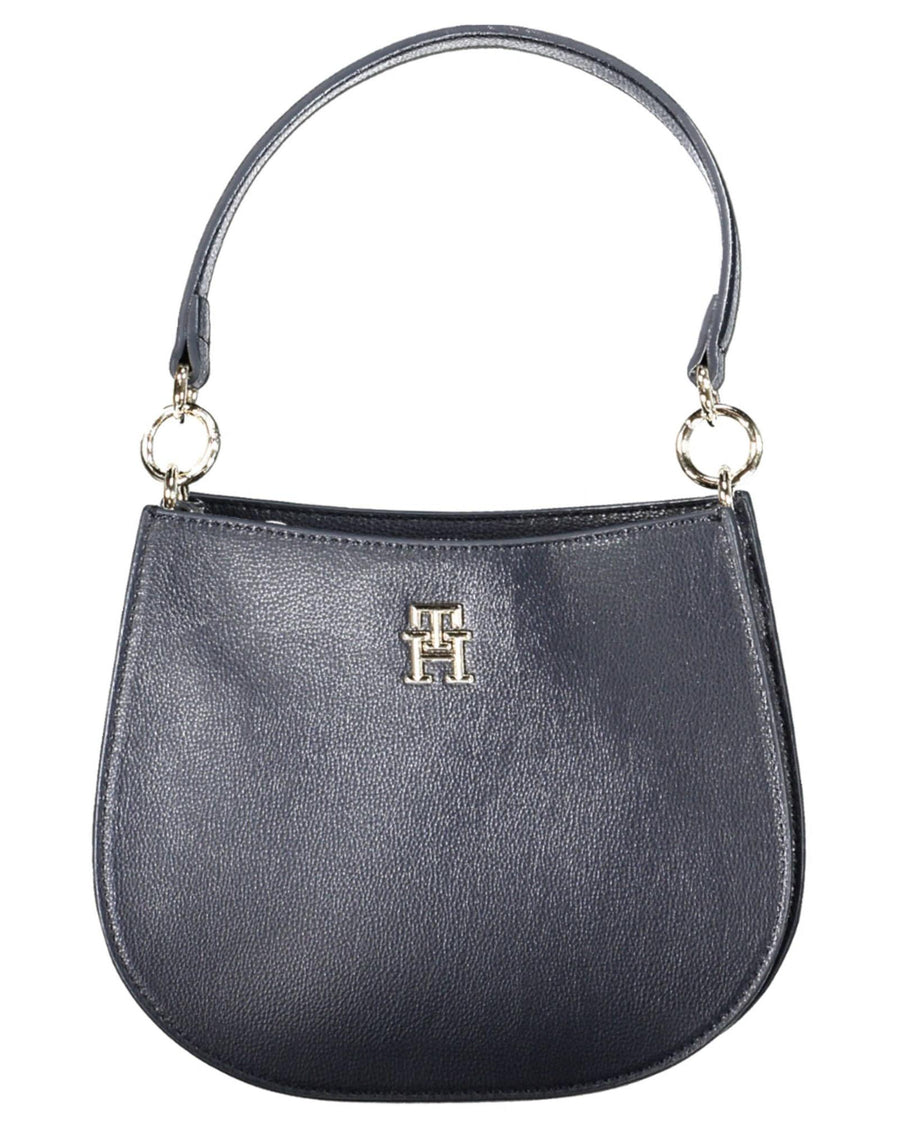 Tommy Hilfiger Women's Elegant Blue Two-Compartt Handbag - One Size