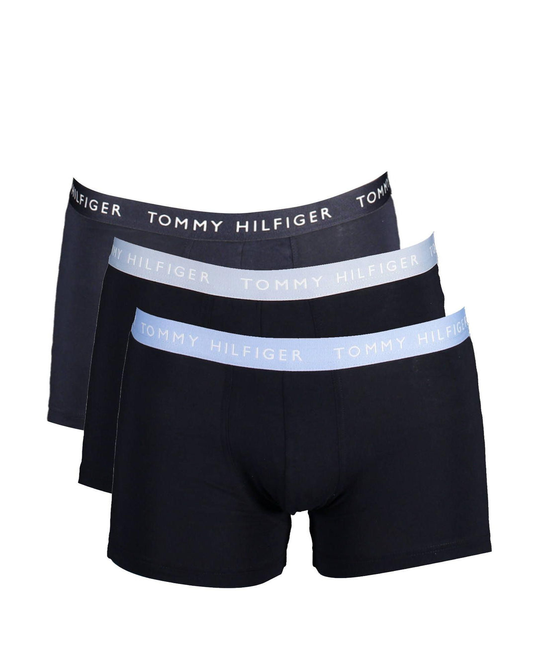 Tommy Hilfiger Men's Eco-Conscious Trunks Trio with Logo Waistband - S