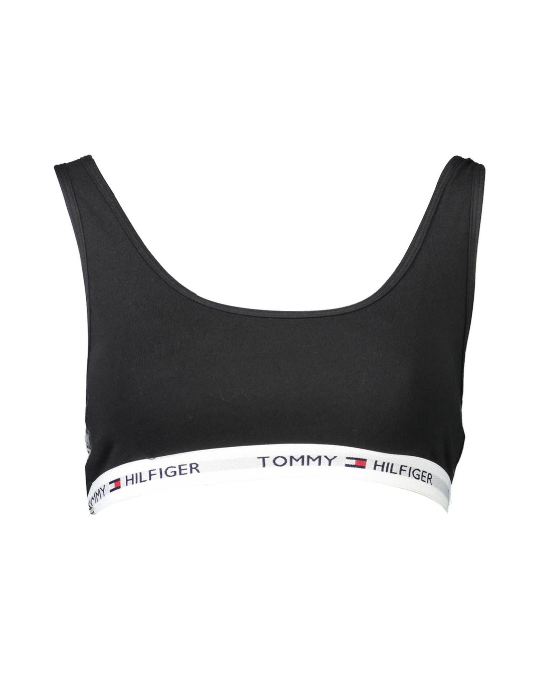 Tommy Hilfiger Women's Black Cotton  Sports Bra - XS