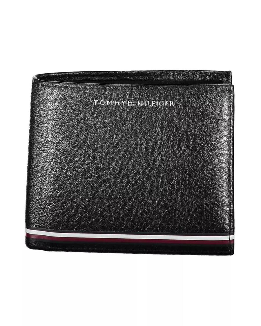 Tommy Hilfiger Men's Black Leather Wallet - One Size