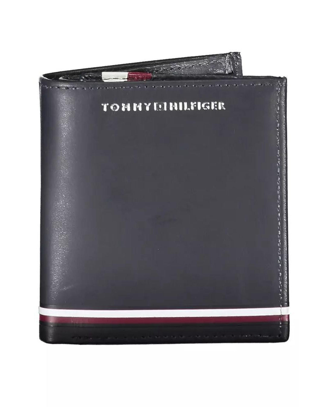 Tommy Hilfiger Men's Blue Leather Wallet - One Size