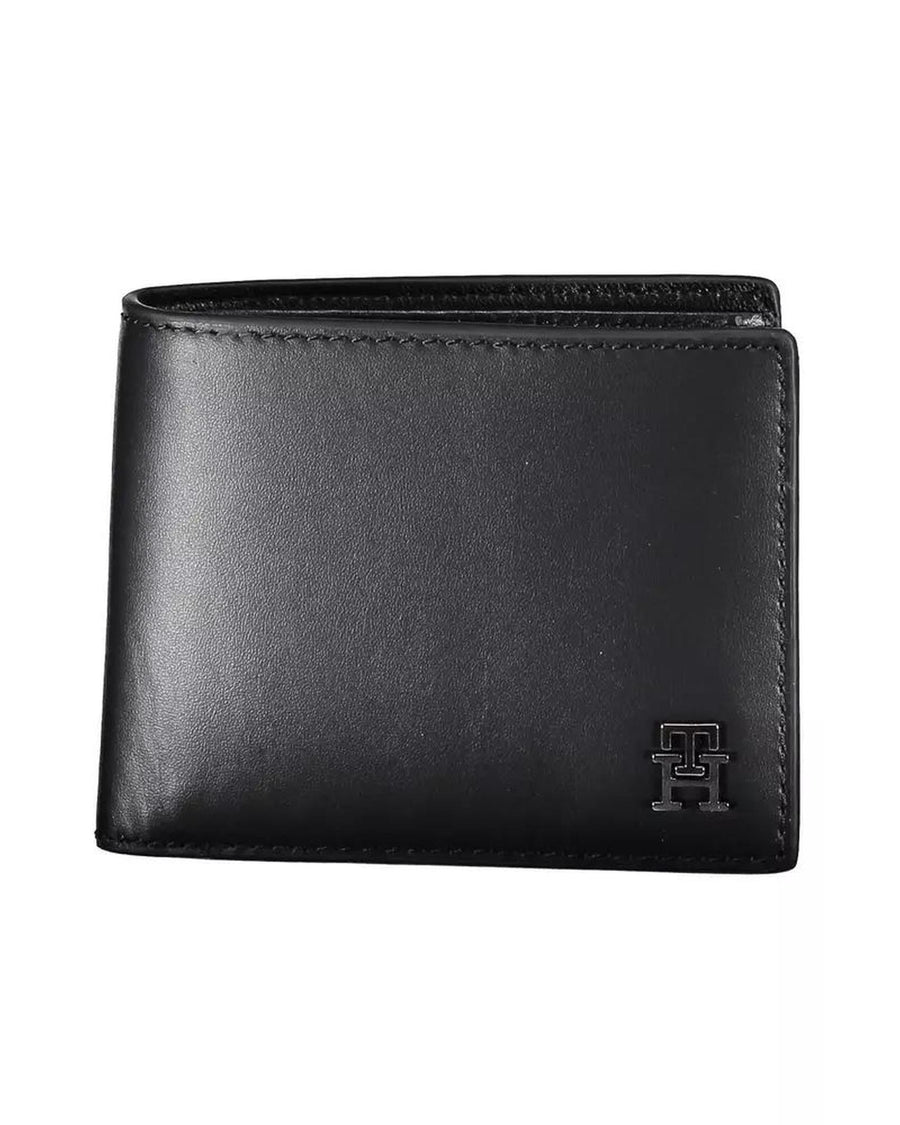 Tommy Hilfiger Men's Black Leather Wallet - One Size