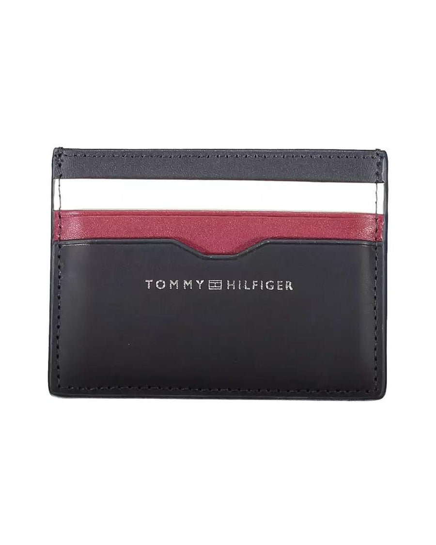 Tommy Hilfiger Men's Blue Leather Wallet - One Size