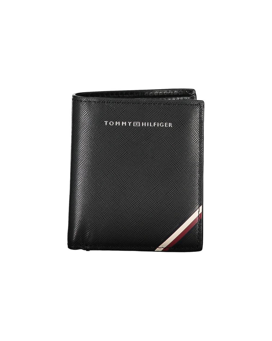 Tommy Hilfiger Men's Black Leather Wallet - One Size