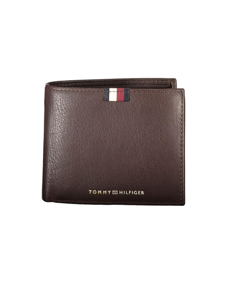 Tommy Hilfiger Men's Brown Leather Wallet - One Size