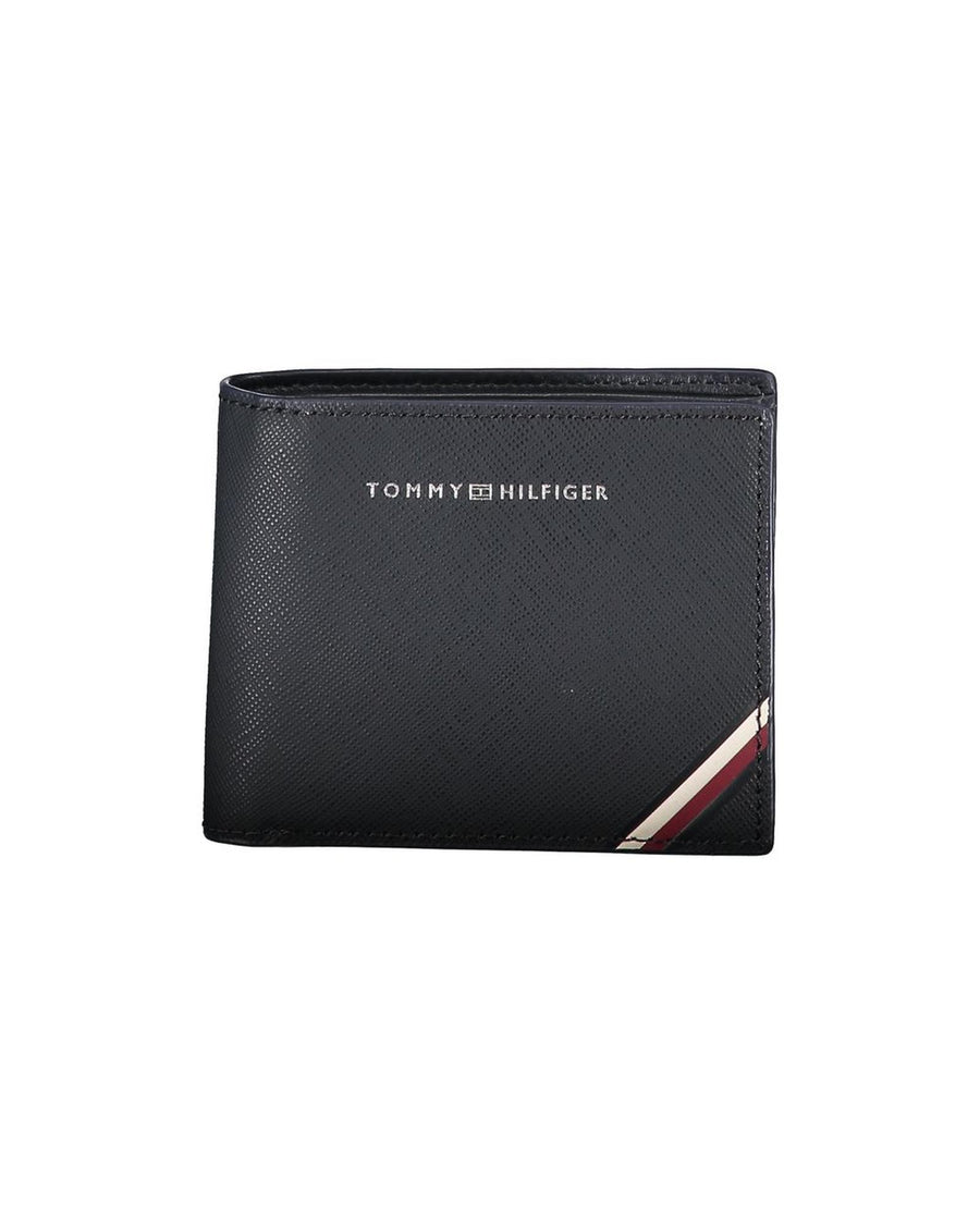 Tommy Hilfiger Men's Blue Leather Wallet - One Size