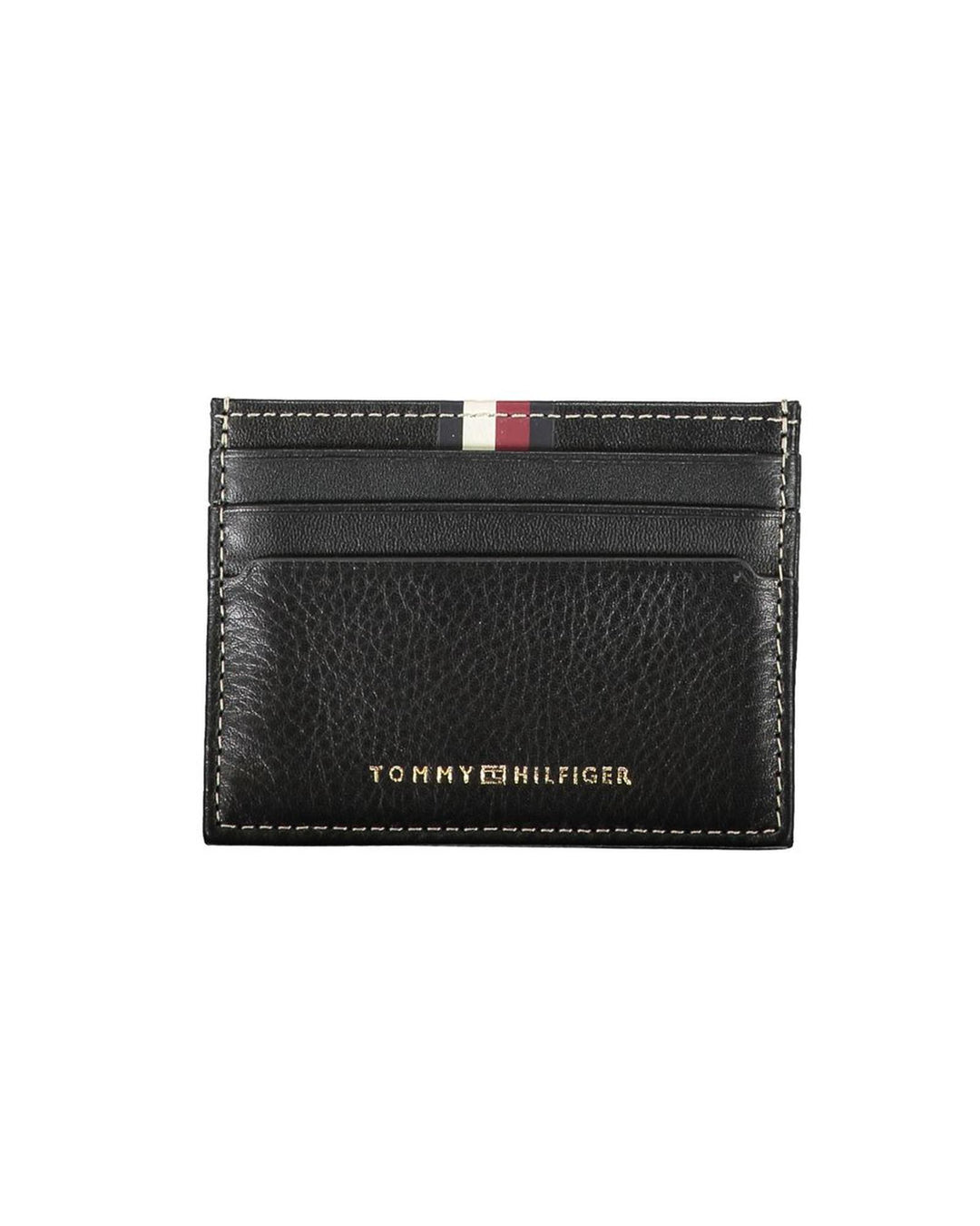Tommy Hilfiger Men's Black Leather Wallet - One Size
