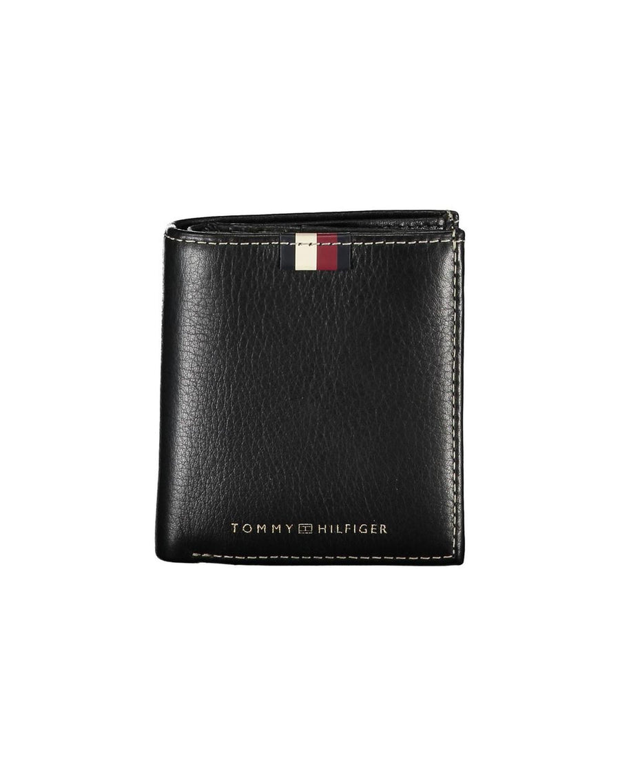 Tommy Hilfiger Men's Black Leather Wallet - One Size