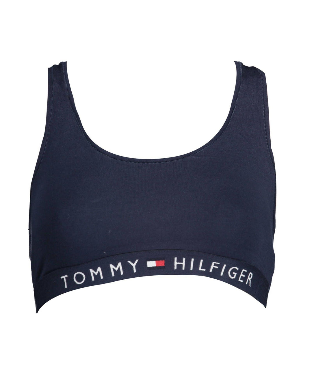 Tommy Hilfiger Women's Blue Cotton  Sports Bra - XS