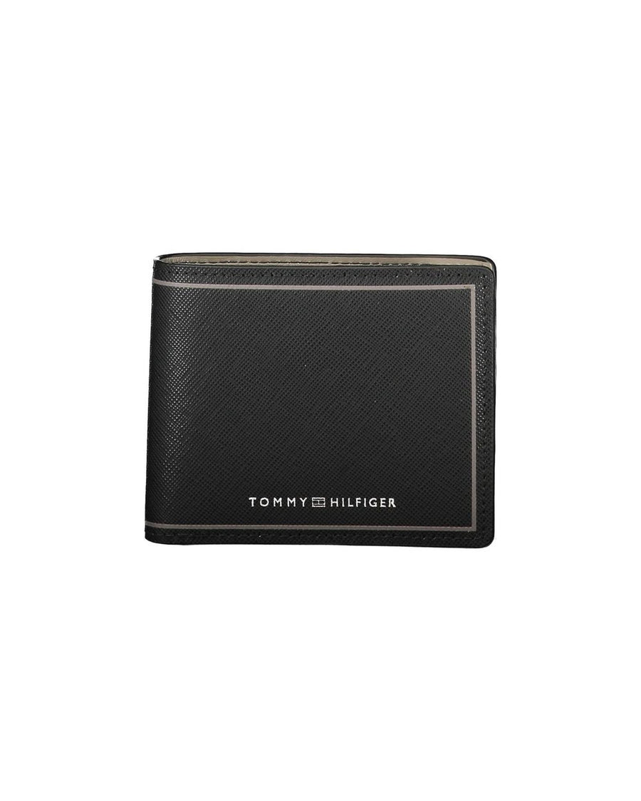 Tommy Hilfiger Men's Black Leather Wallet - One Size