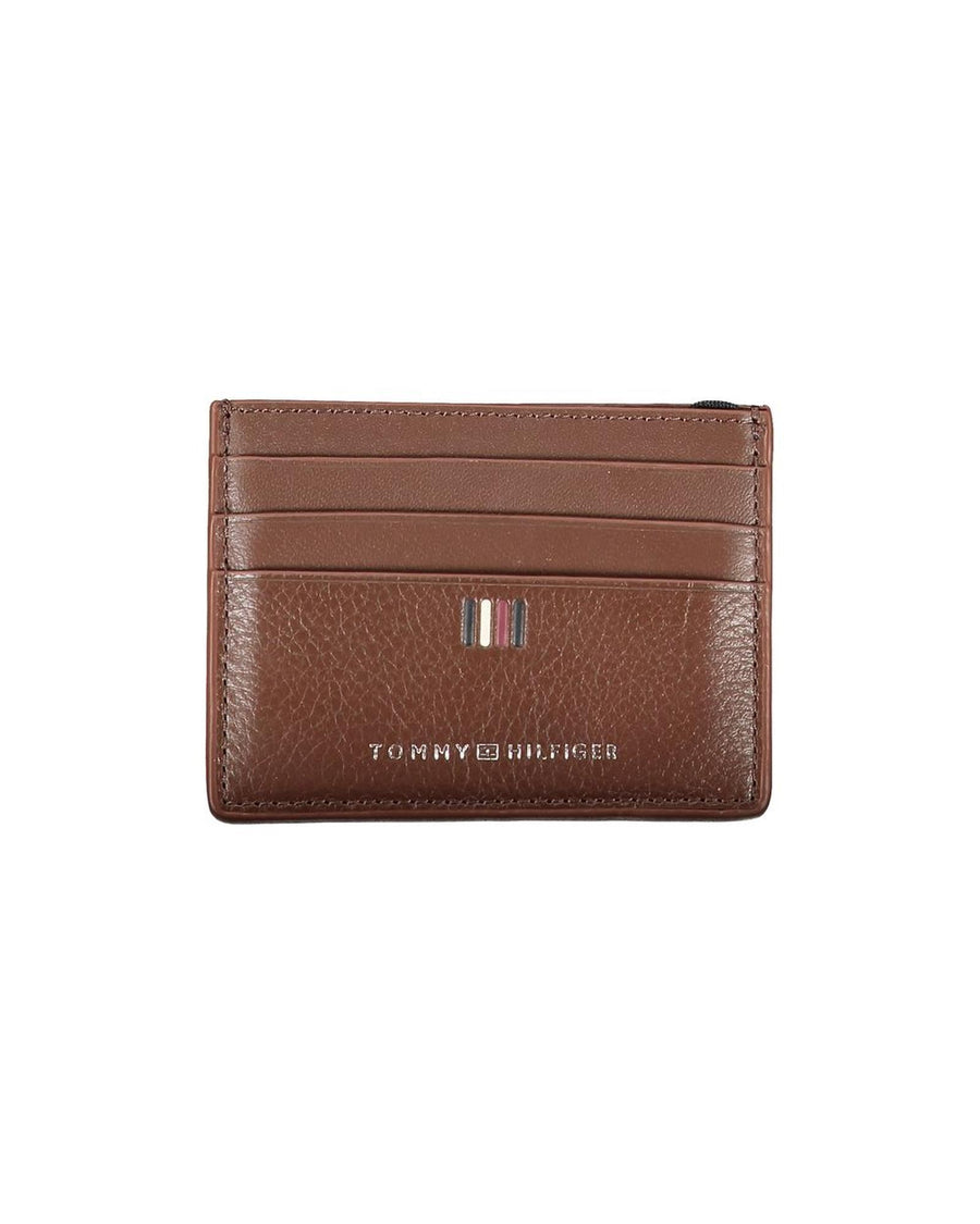 Tommy Hilfiger Men's Brown Leather Wallet - One Size