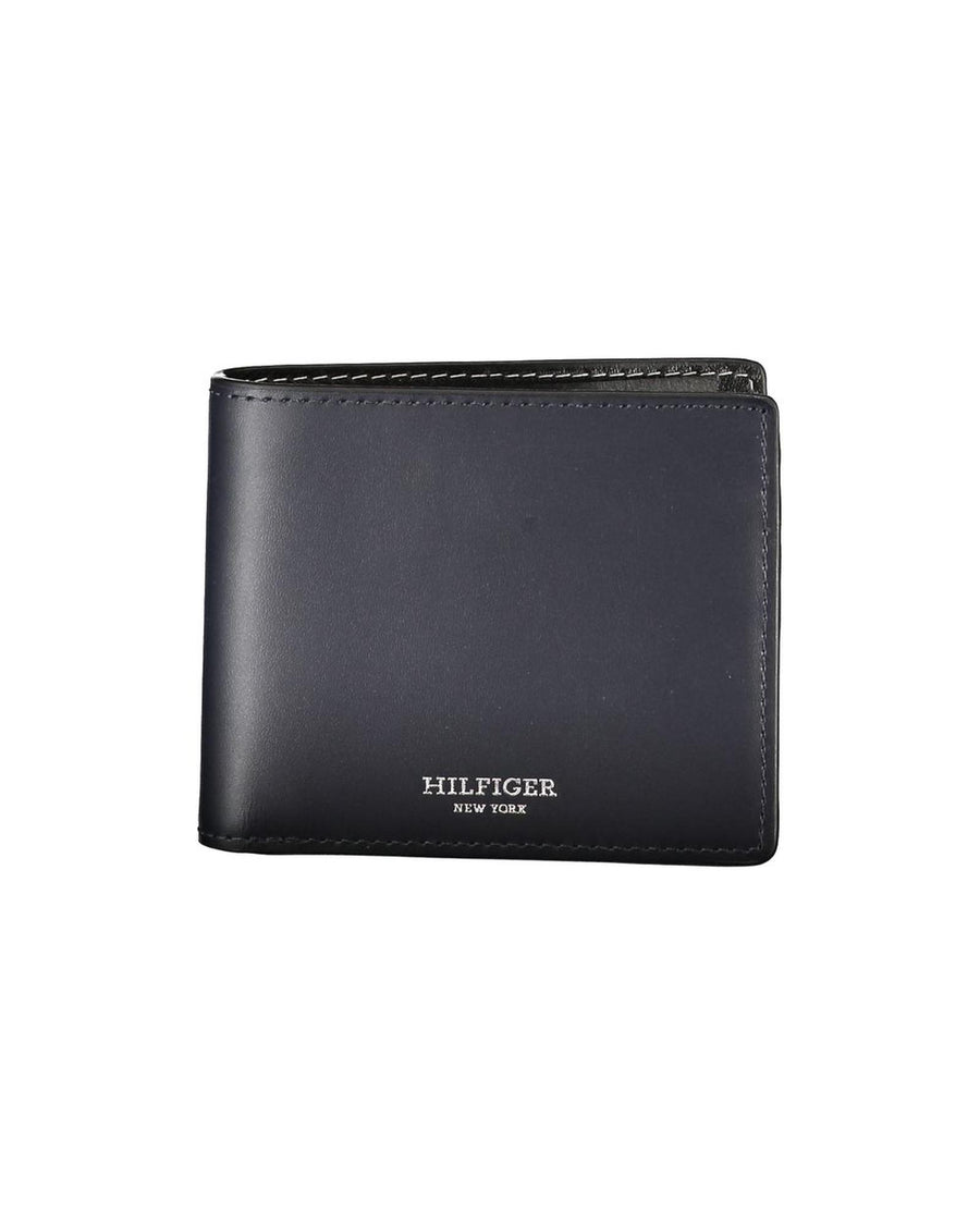 Tommy Hilfiger Men's Blue Leather Wallet - One Size