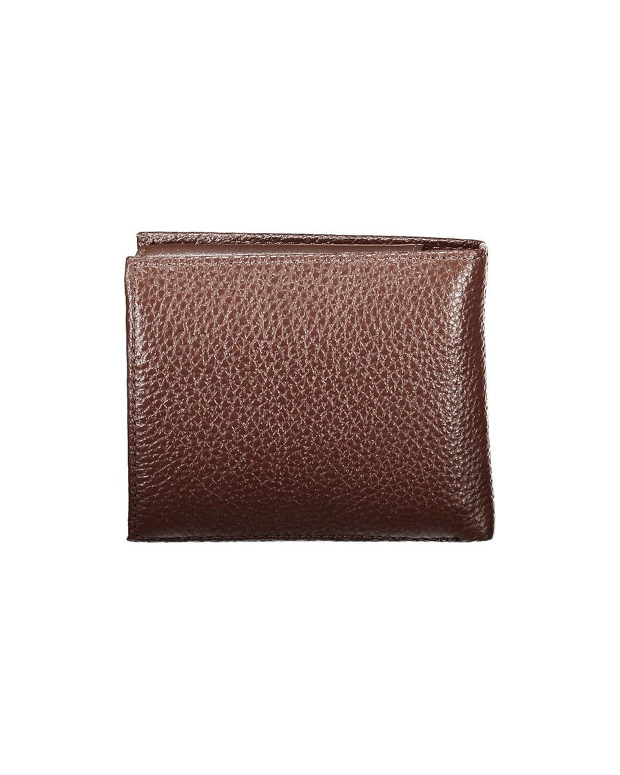 Tommy Hilfiger Men's Brown Leather Wallet - One Size