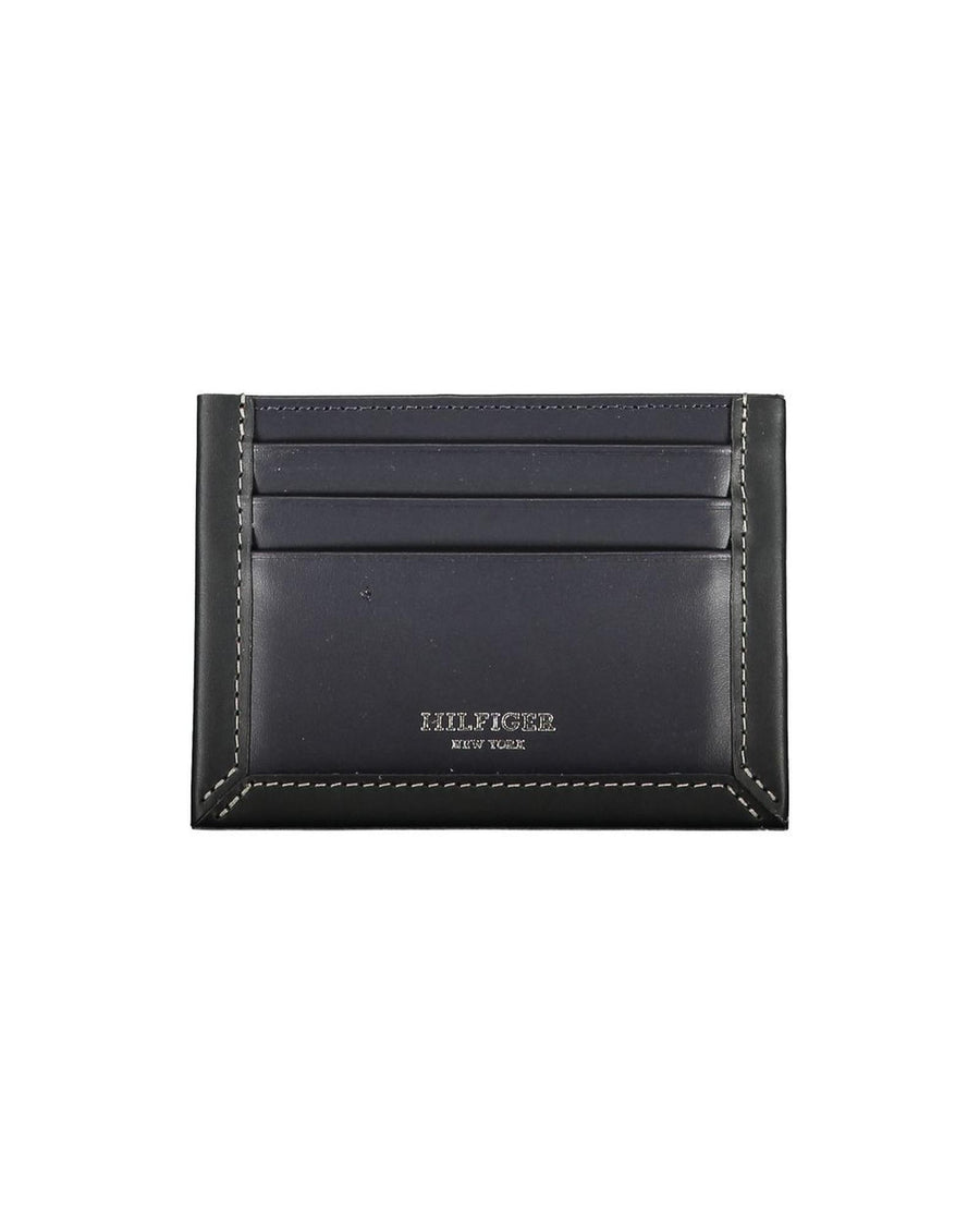 Tommy Hilfiger Men's Blue Leather Wallet - One Size