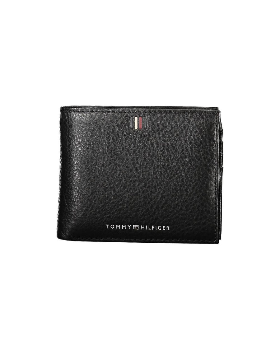 Tommy Hilfiger Men's Black Leather Wallet - One Size