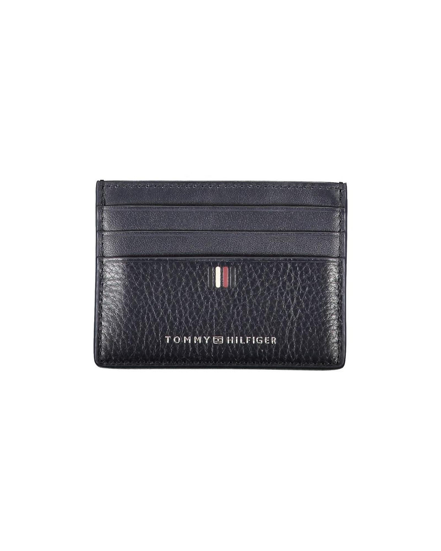 Tommy Hilfiger Men's Blue Leather Wallet - One Size