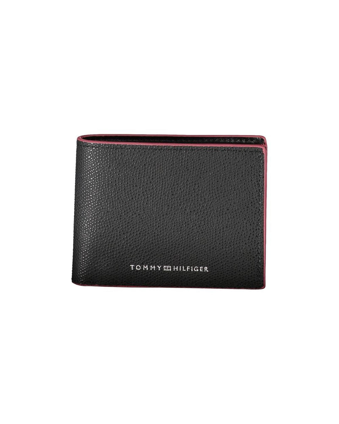Tommy Hilfiger Men's Black Leather Wallet - One Size