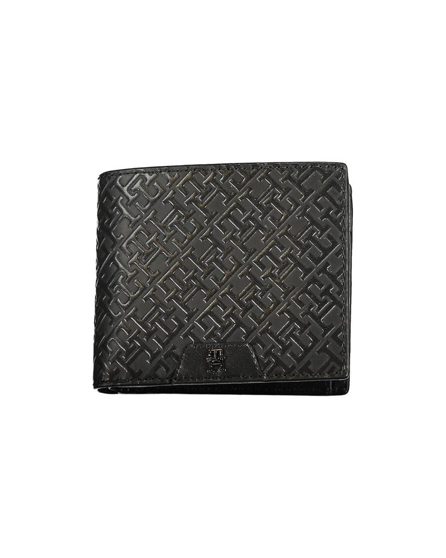 Tommy Hilfiger Men's Black Leather Wallet - One Size