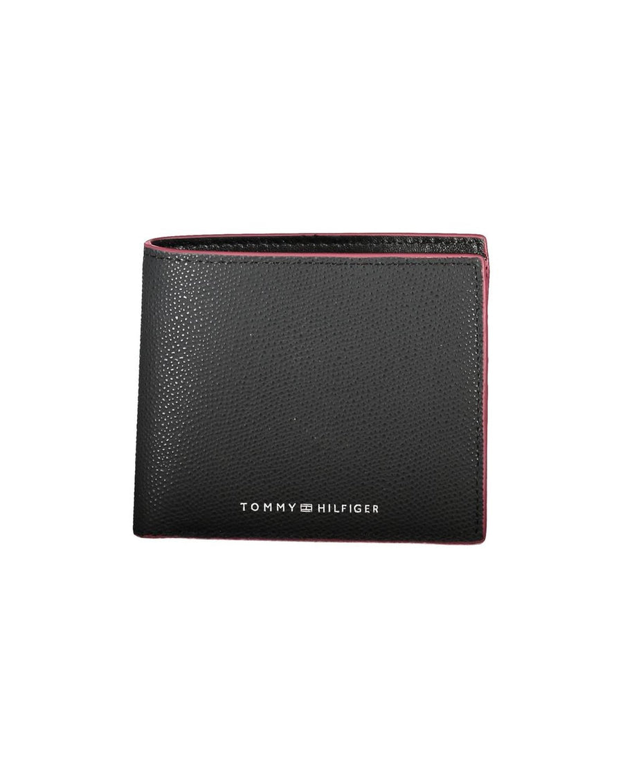 Tommy Hilfiger Men's Black Leather Wallet - One Size