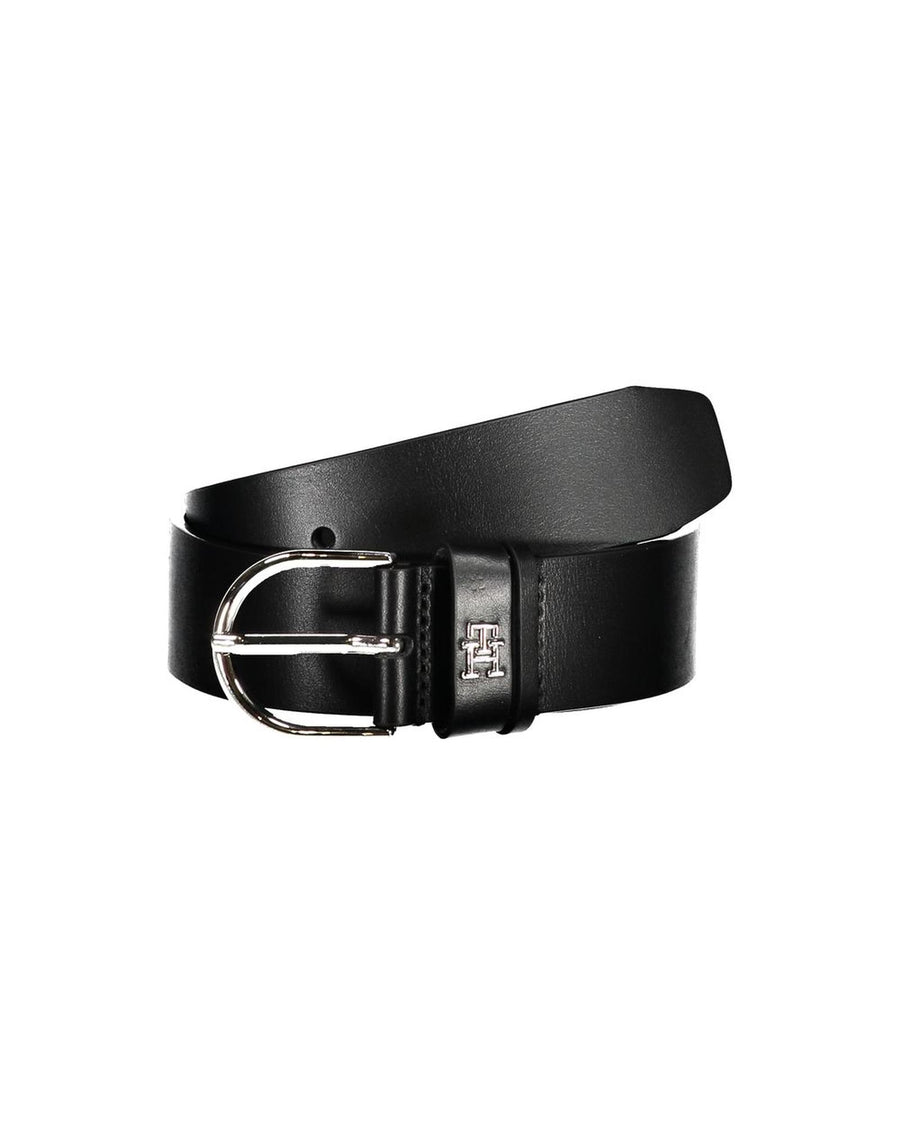 Tommy Hilfiger Women's Black Leather Belt - 70 cm