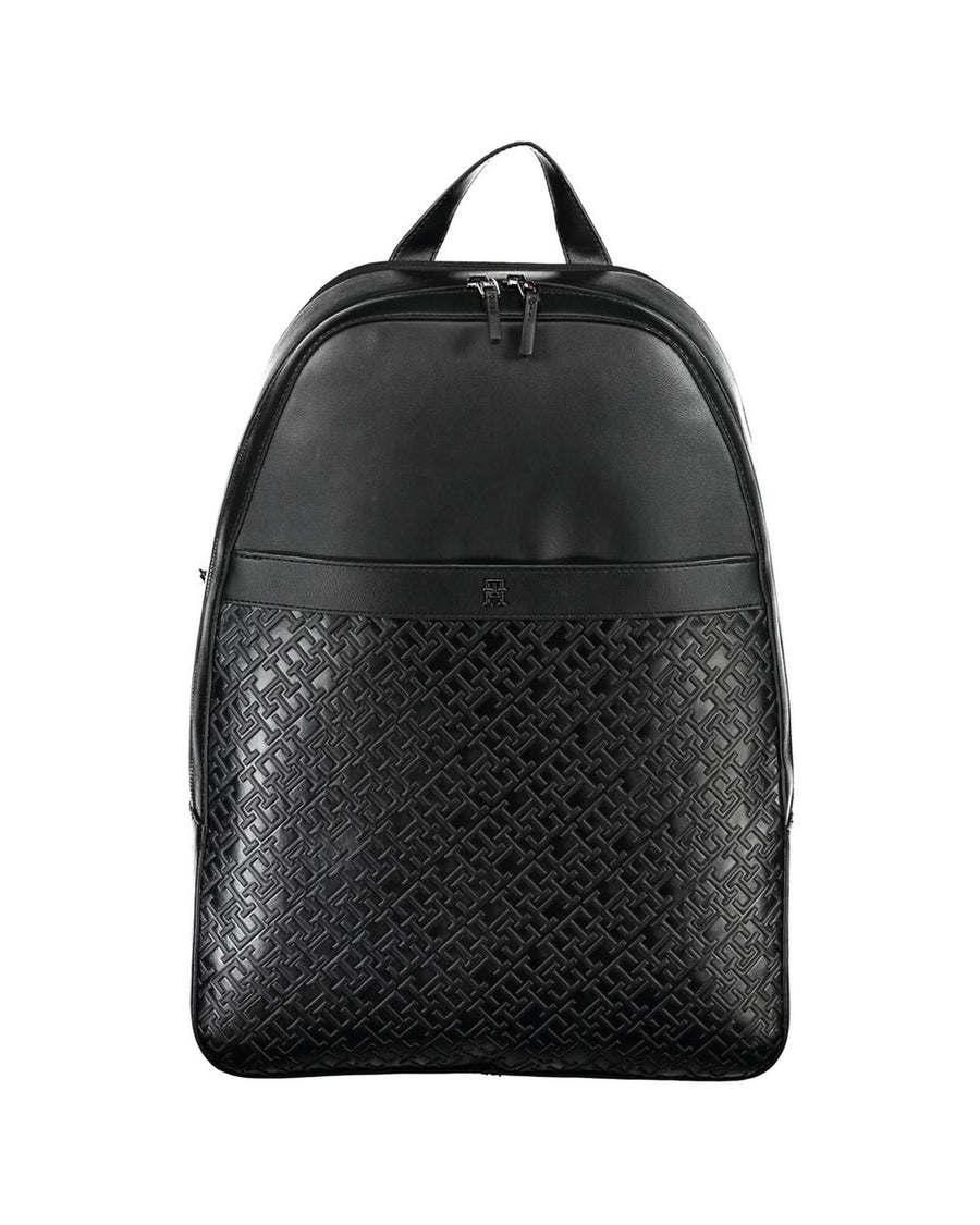 Tommy Hilfiger Men's Black Polyethylene Backpack - One Size