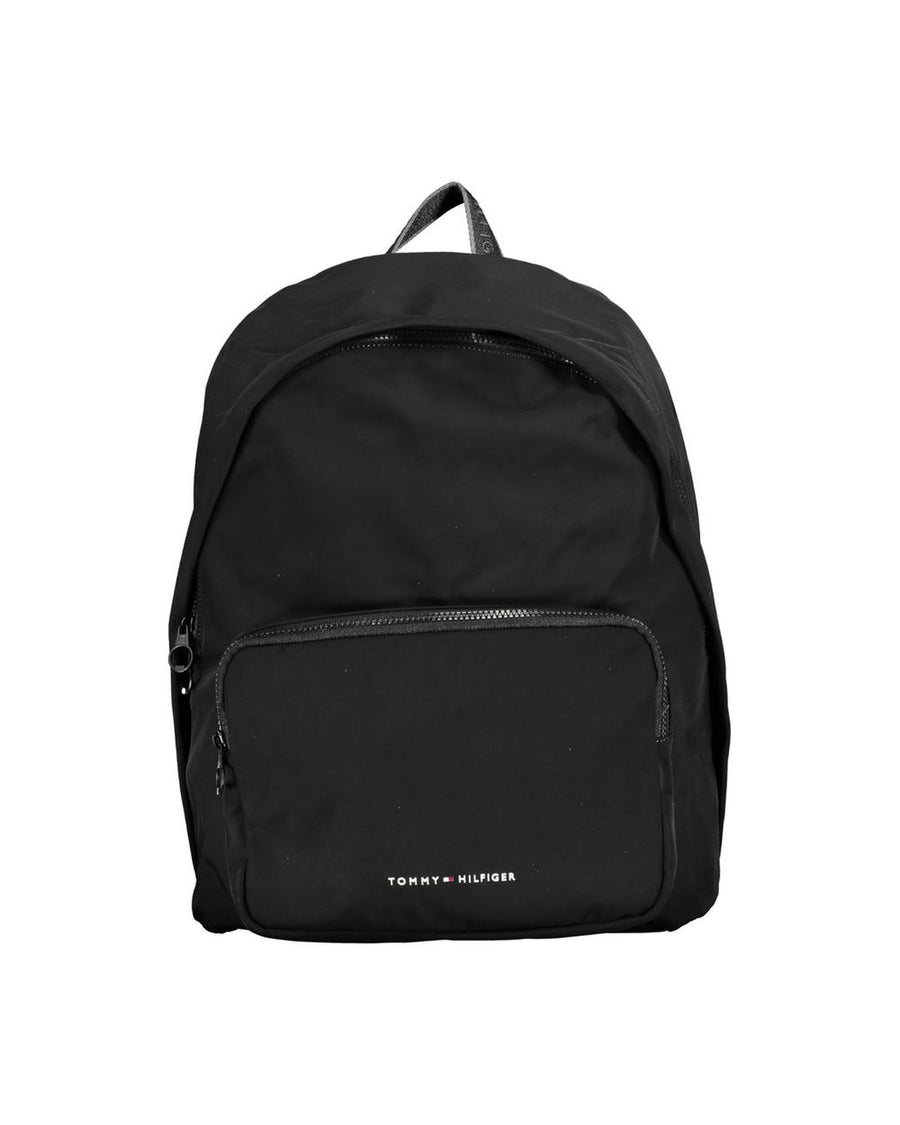Tommy Hilfiger Men's Black Polyester Backpack - One Size