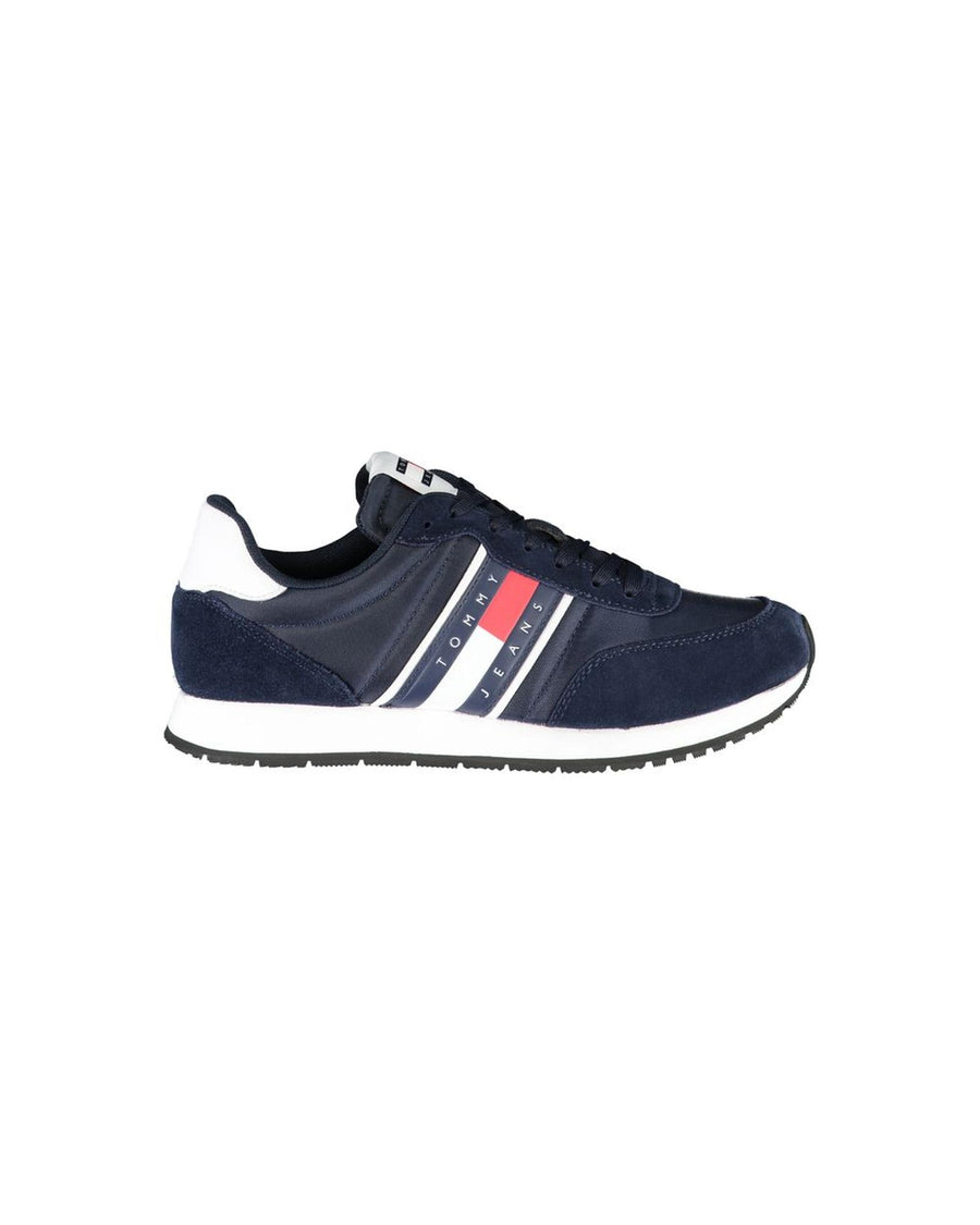 Tommy Hilfiger Men's Blue Polyester Sneaker - 41 EU