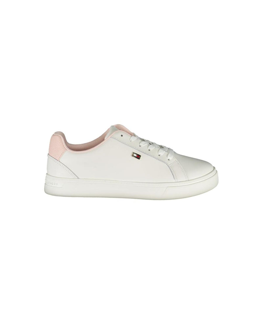 Tommy Hilfiger Women's White Polyester Sneaker - 38 EU