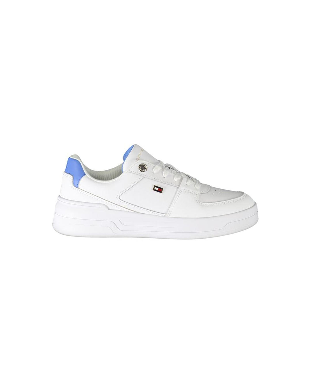 Tommy Hilfiger Women's White Polyester Sneaker - 39 EU