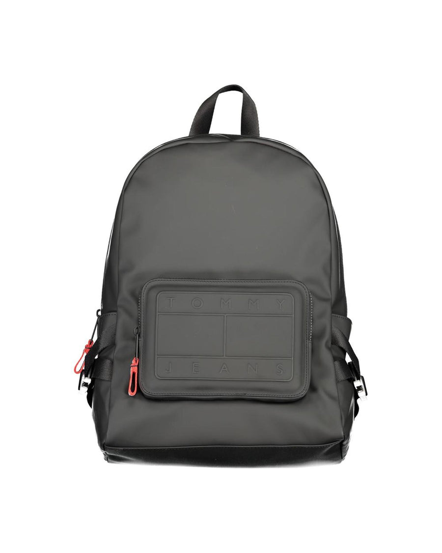 Tommy Hilfiger Men's Black Polyester Backpack - One Size
