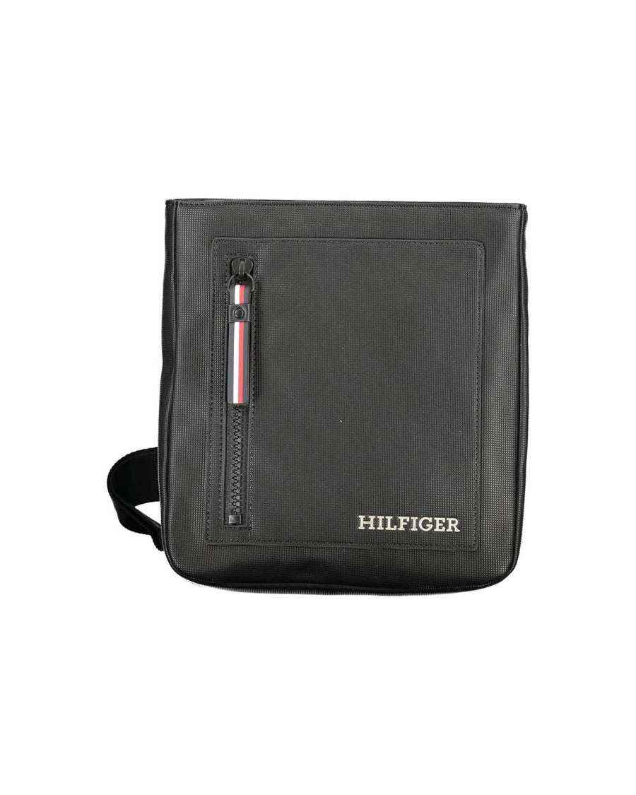 Tommy Hilfiger Men's Black Polyethylene Shoulder Bag - One Size