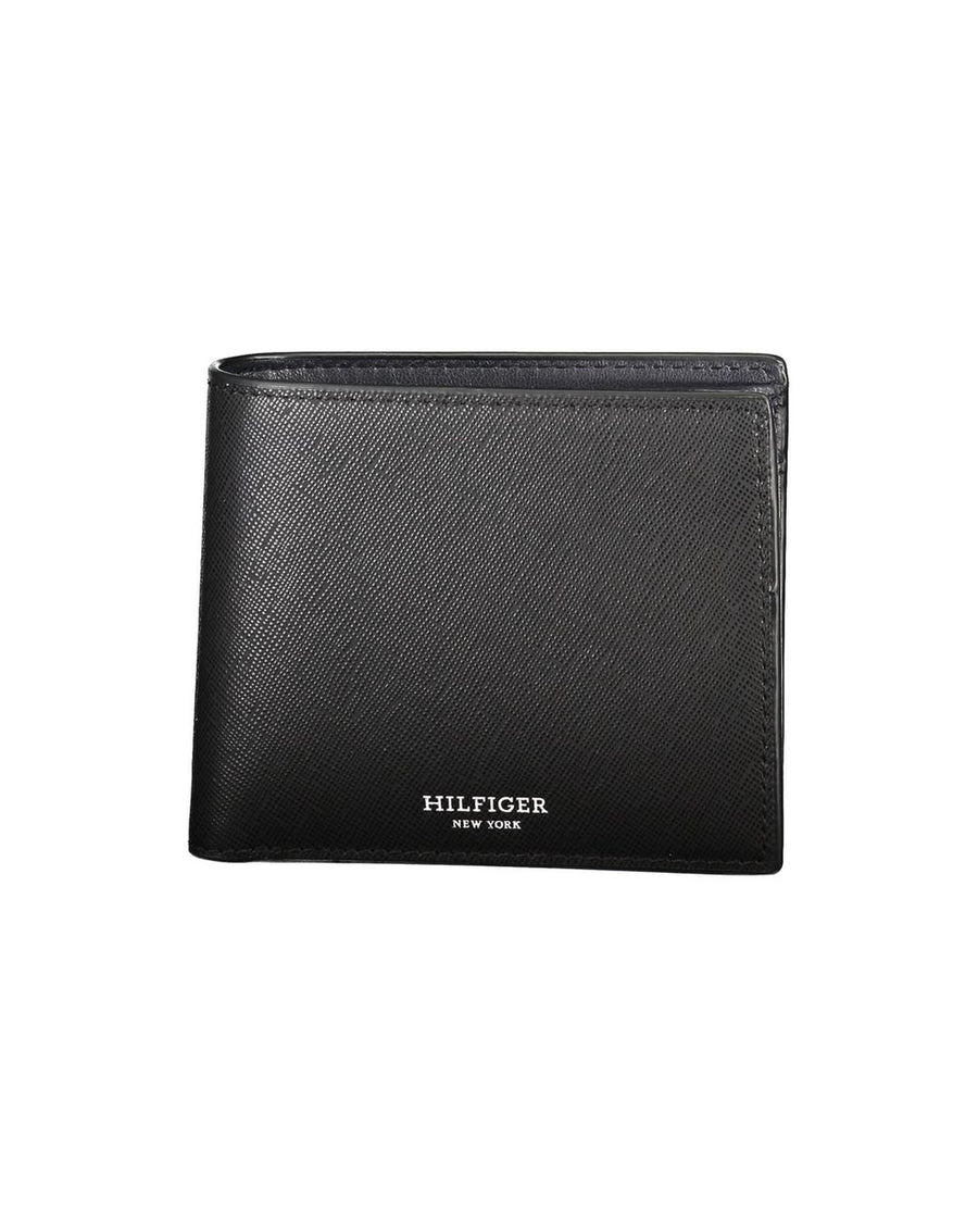 Tommy Hilfiger Men's Black Leather Wallet - One Size