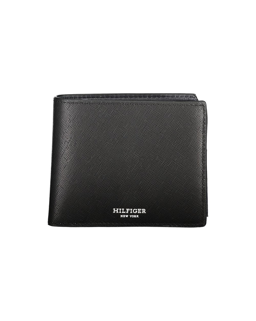 Tommy Hilfiger Men's Black Leather Wallet - One Size