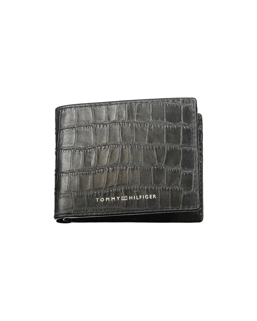 Tommy Hilfiger Men's Black Leather Wallet - One Size