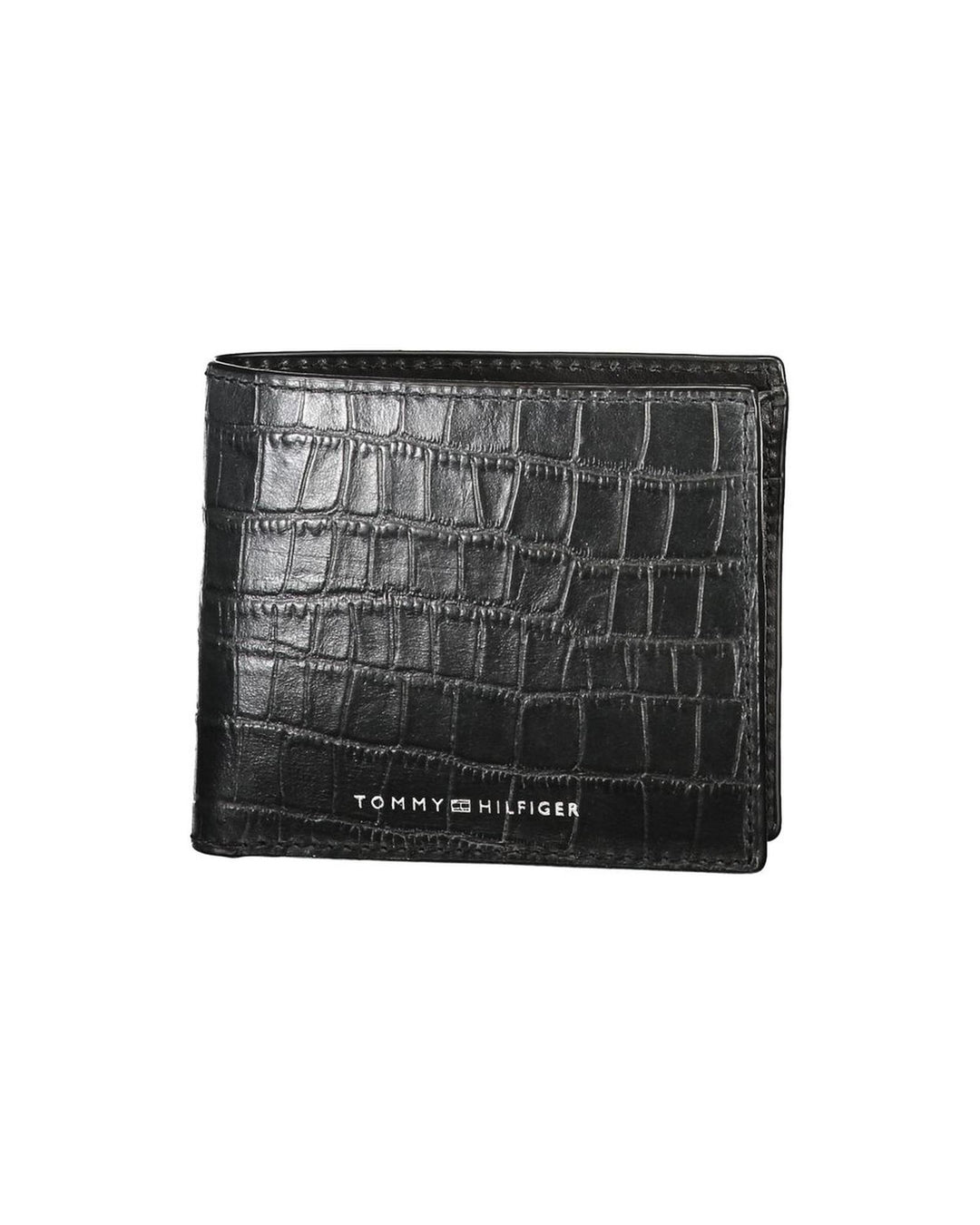 Tommy Hilfiger Men's Black Leather Wallet - One Size