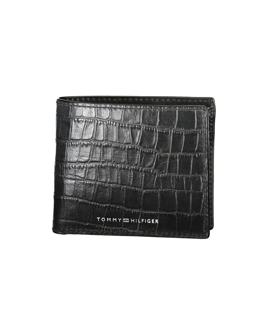 Tommy Hilfiger Men's Black Leather Wallet - One Size