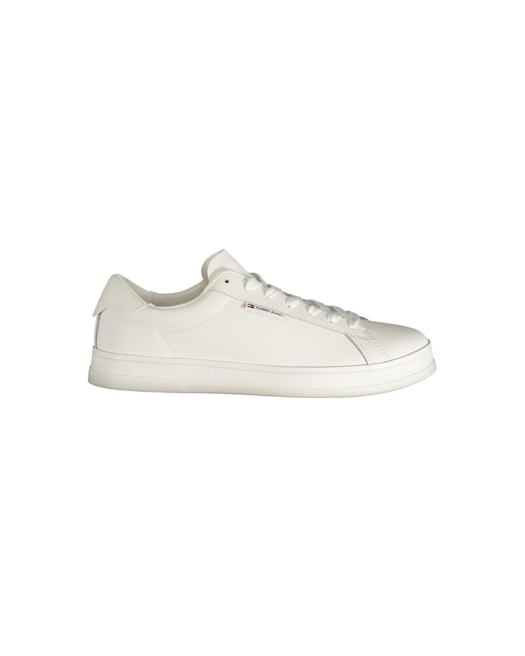 Tommy Hilfiger Men's White Polyester Sneaker - 44 EU