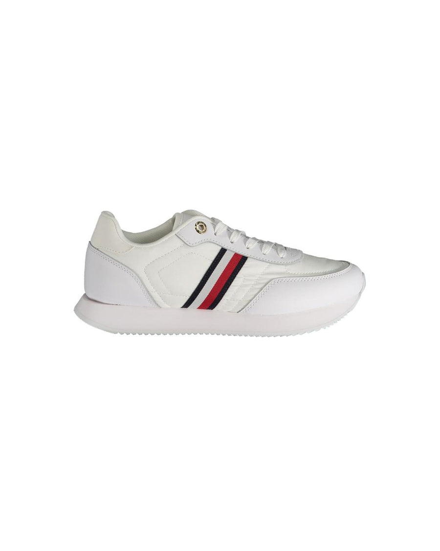 Tommy Hilfiger Women's White Polyester Sneaker - 37 EU