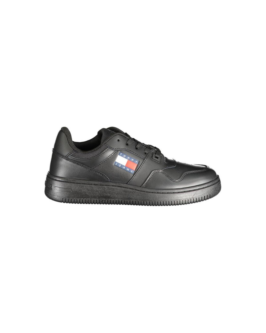 Tommy Hilfiger Women's Black Polyester Sneaker - 38 EU