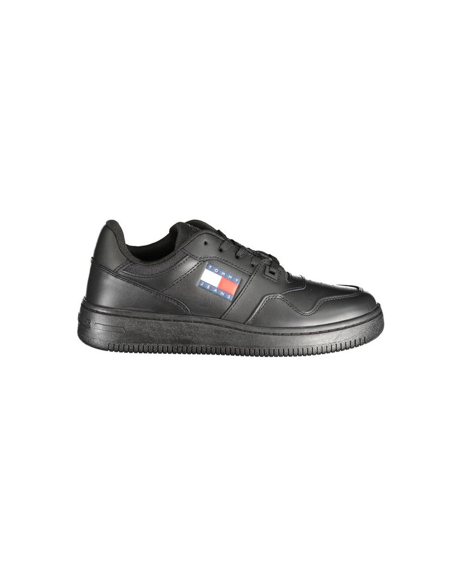 Tommy Hilfiger Women's Black Polyester Sneaker - 41 EU